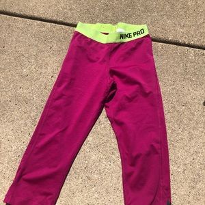 Cropped Nike running leggings